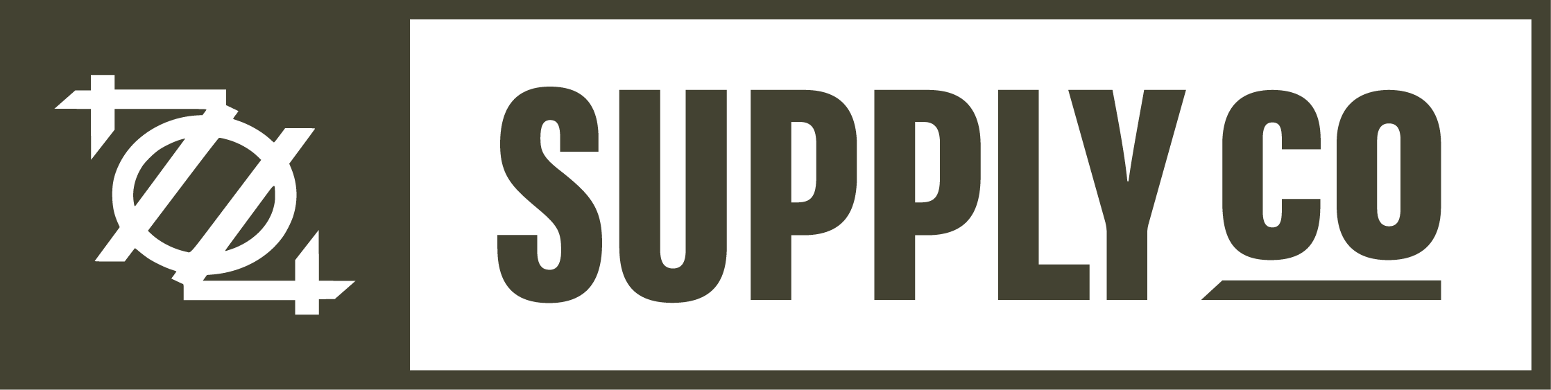 Supply Co logo with geometric design.